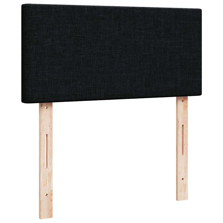 ottoman seng med madras 90x200 cm stof sort
