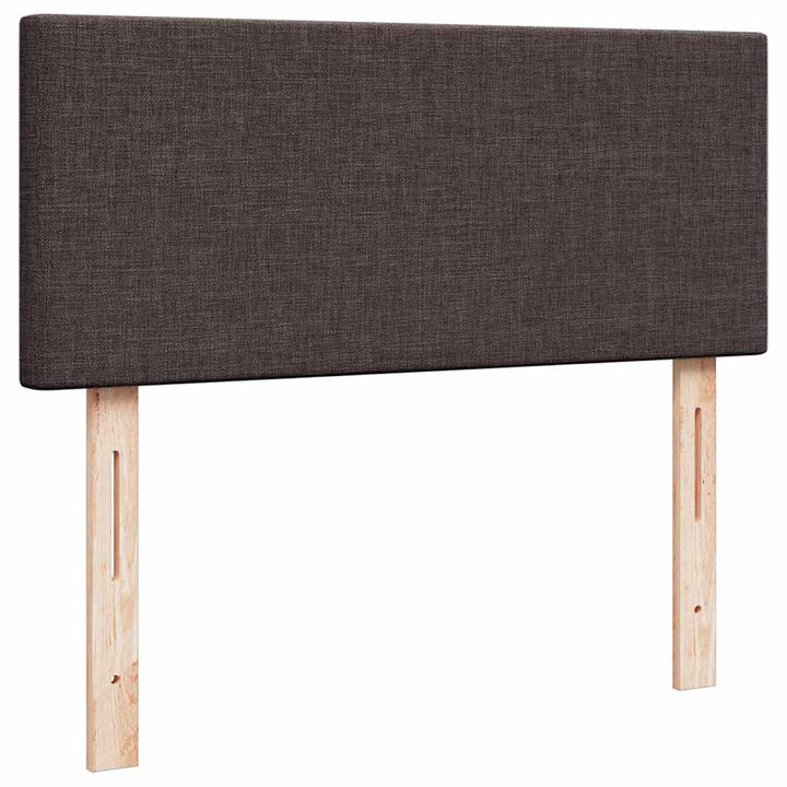 osmannisk sengeramme med madras 120x190 cm stof mørkebrun