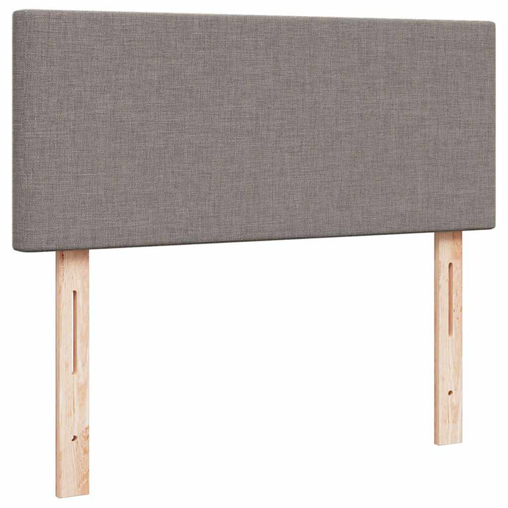 osmannisk sengeramme med madras 120x200 cm stof gråbrun