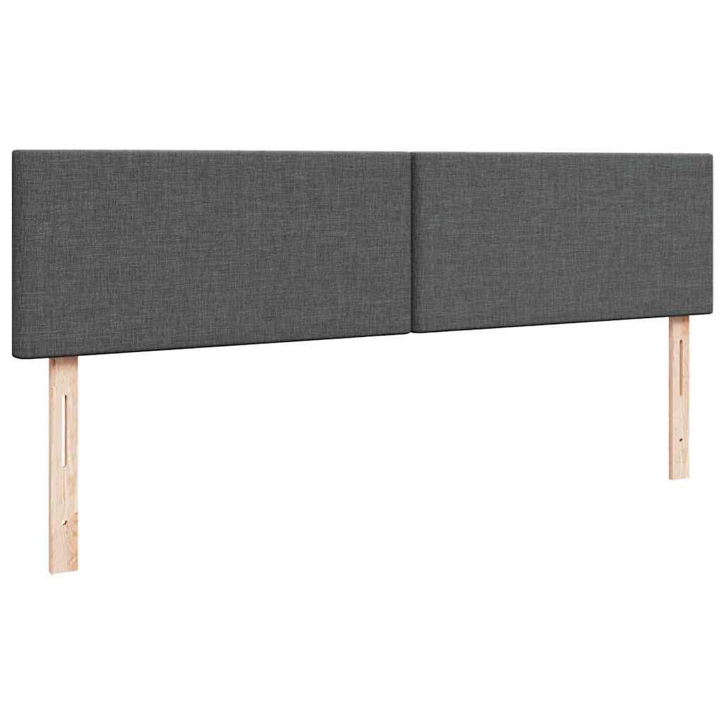 osmannisk sengeramme med madras 160x200 cm stof mørkegrå