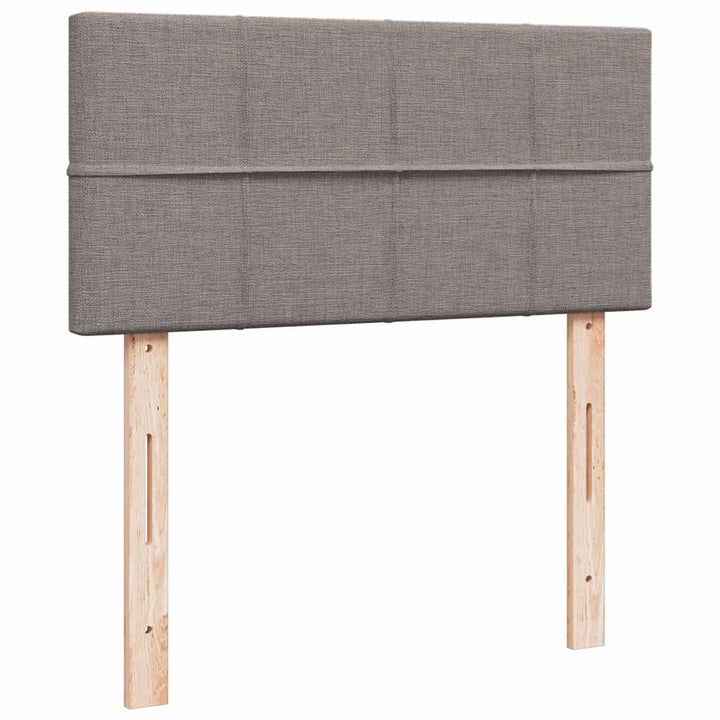 osmannisk sengeramme med madras 80x200 cm stof gråbrun