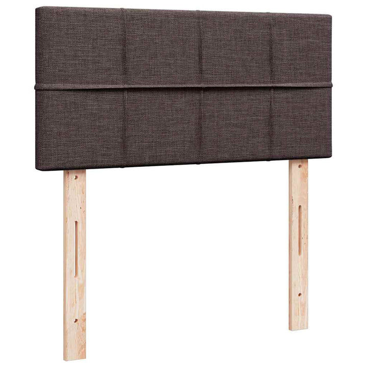 osmannisk sengeramme med madras 90x190 cm stof mørkebrun