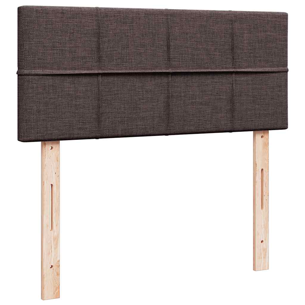 osmannisk sengeramme med madras 120x190 cm stof mørkebrun