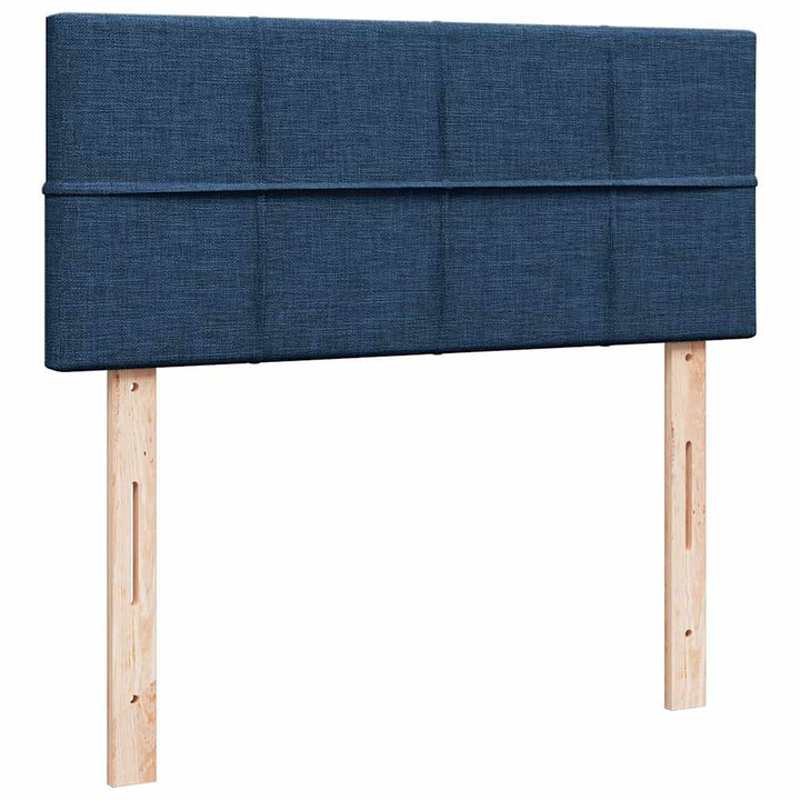 Ottoman seng med madras & LEDs Blå 120x200 cm Stof