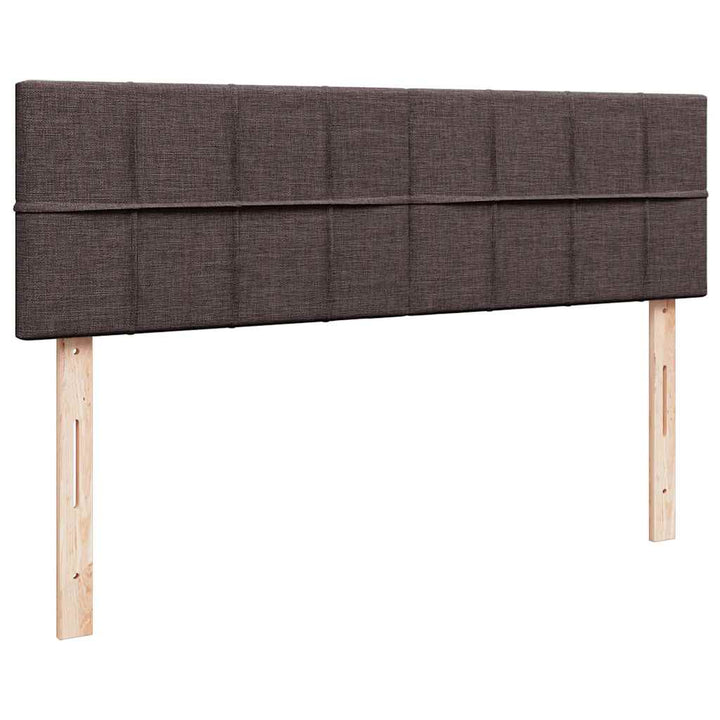osmannisk sengeramme med madras 160x200 cm stof mørkebrun