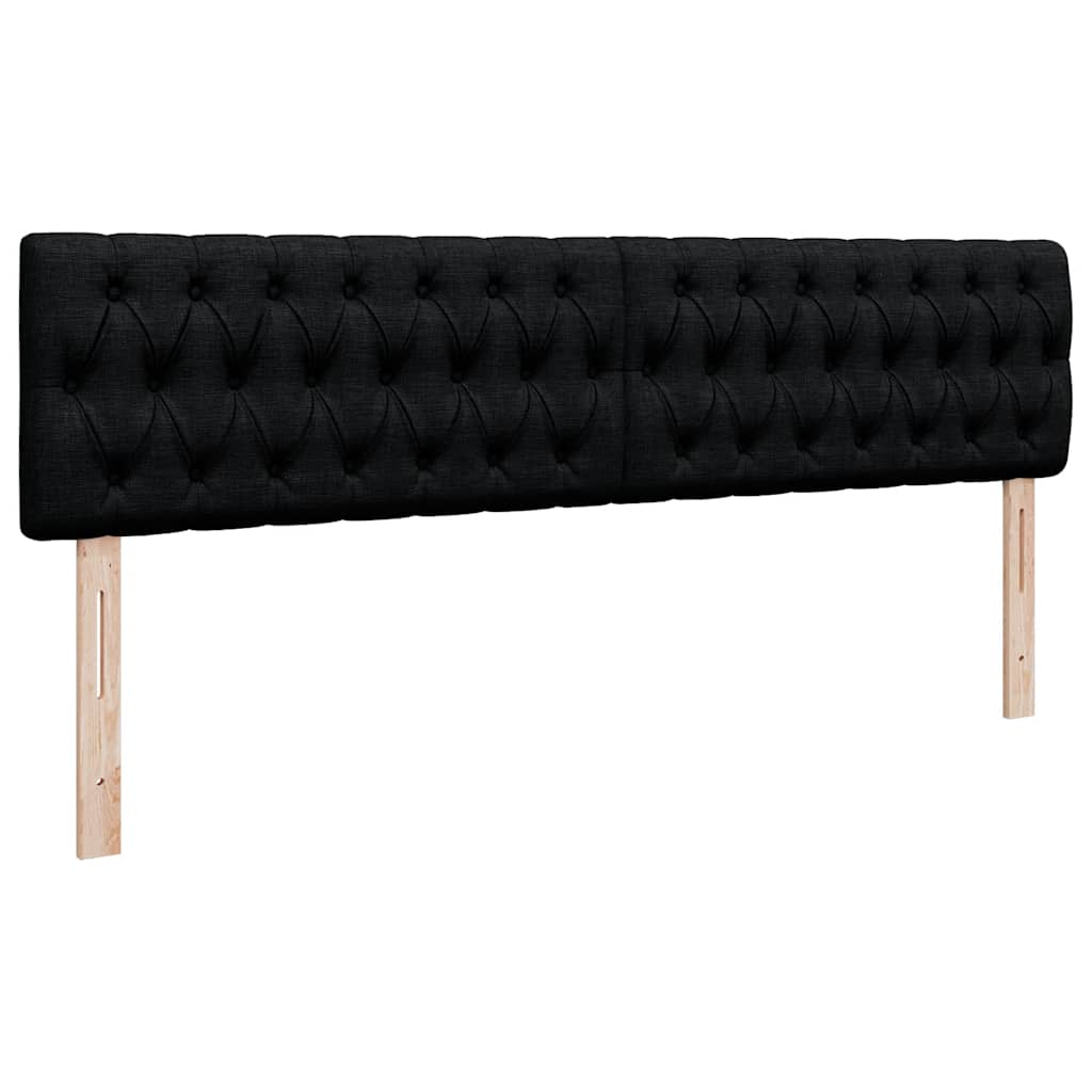 ottoman seng med madras & LEDs 180x200cm stof sort