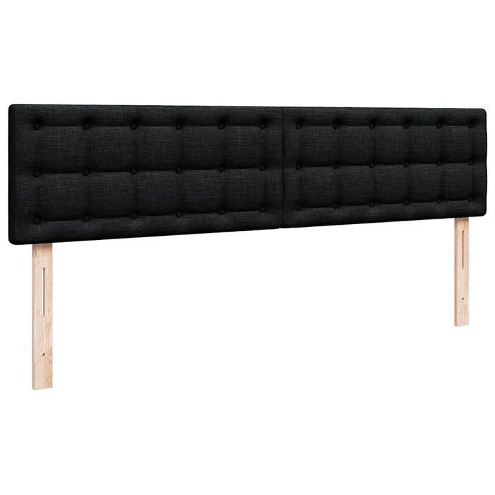 ottoman seng med madras & LEDs 180x200cm stof sort