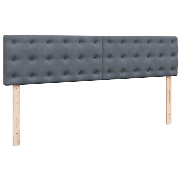 osmannisk sengeramme med madras 180x200 cm fløjl mørkegrå