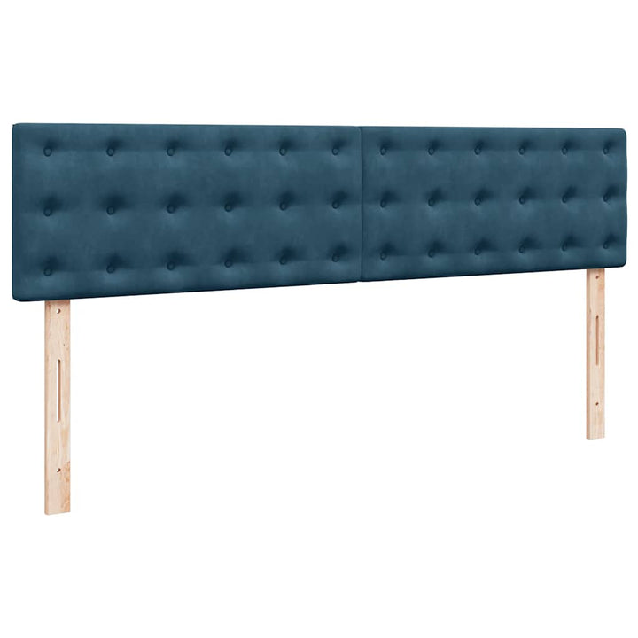 osmannisk sengeramme med madras 180x200 cm fløjl mørkeblå