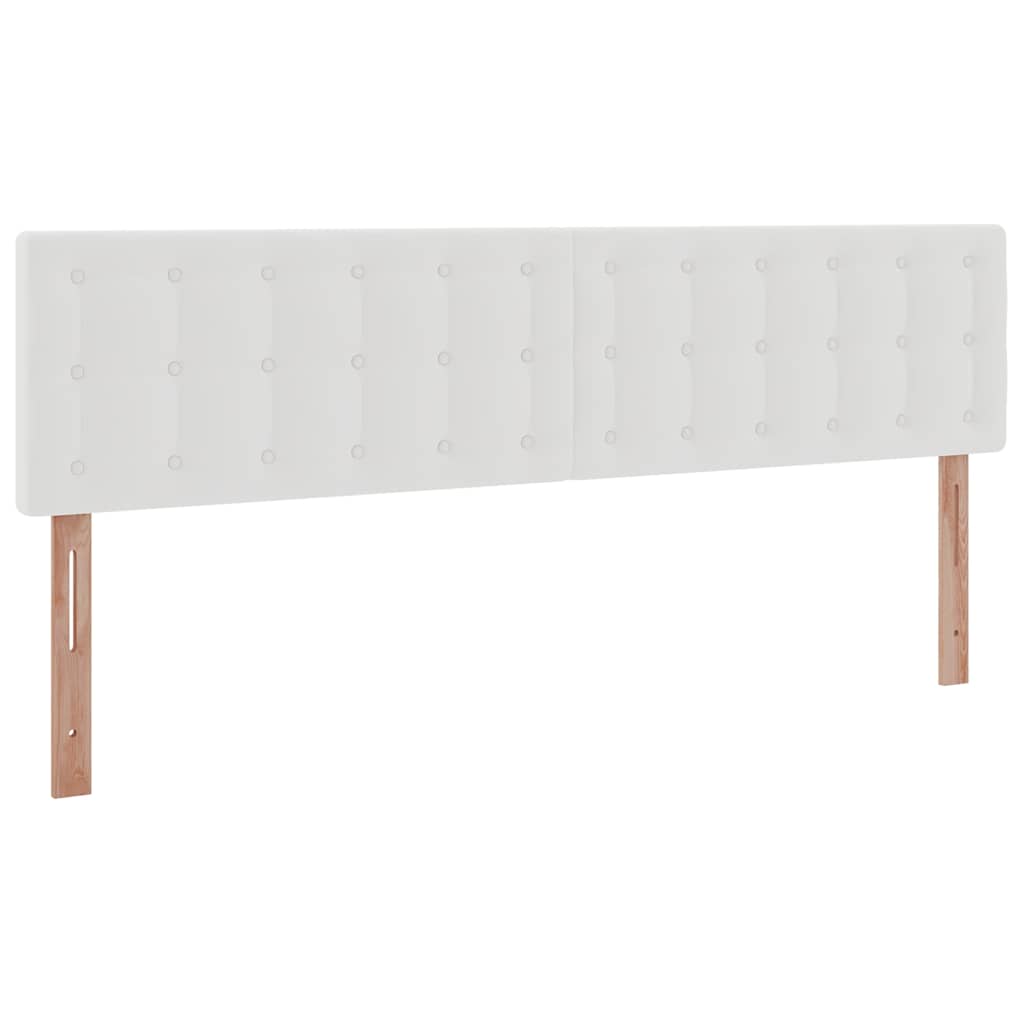 osmannisk sengeramme med madrasser 180x200 cm kunstlæder hvid