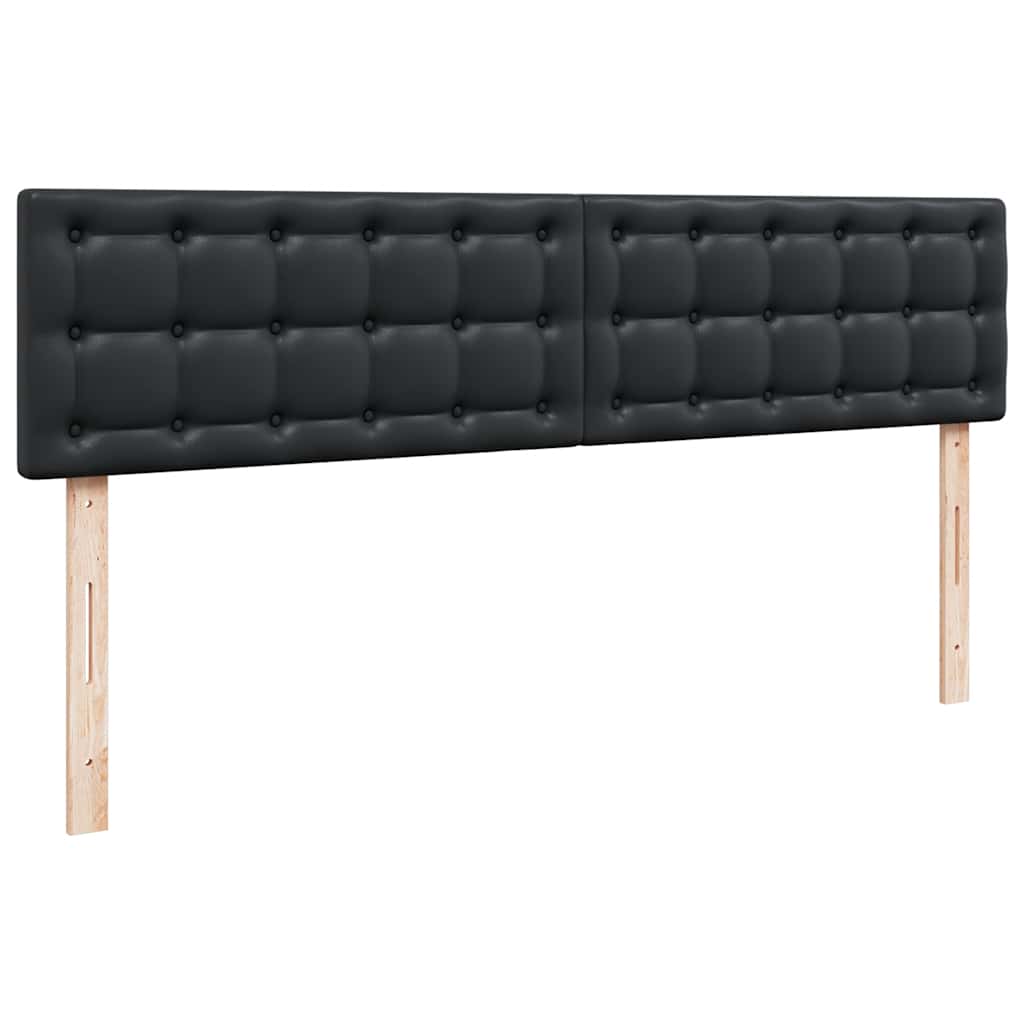 osmannisk sengeramme med madrasser 200x200 cm kunstlæder sort
