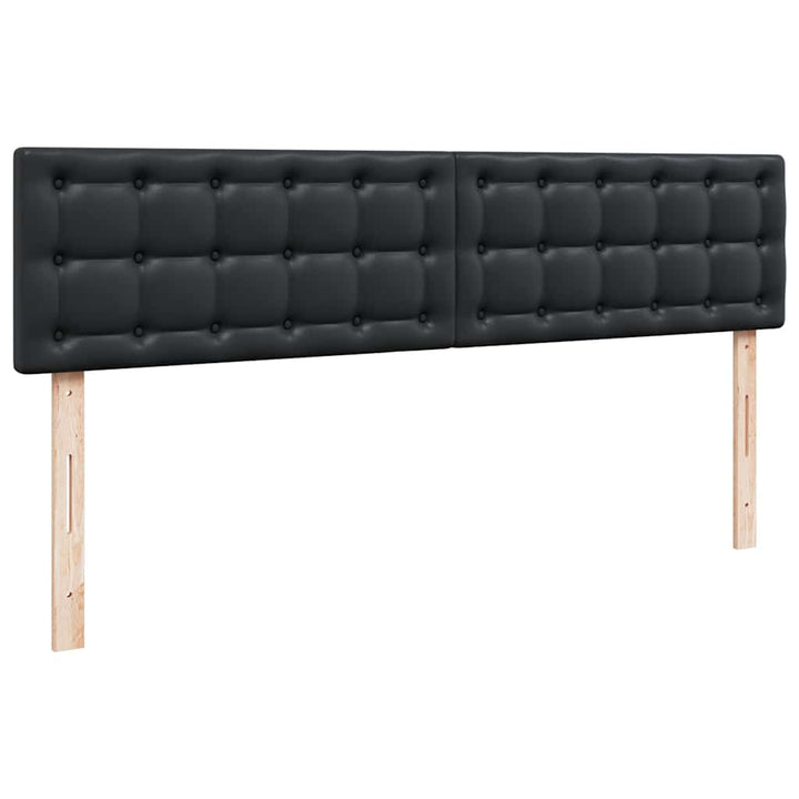 osmannisk sengeramme med madrasser 200x200 cm kunstlæder sort