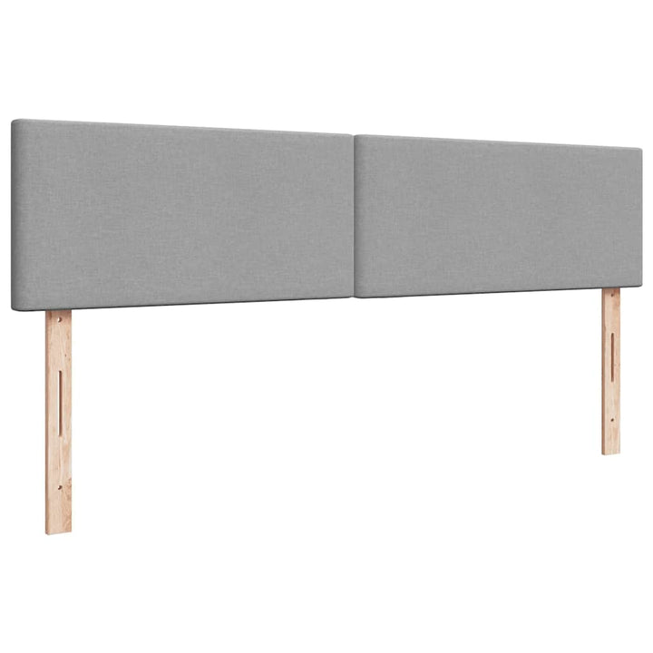 osmannisk sengeramme med madrasser 160x200 cm stof lysegrå