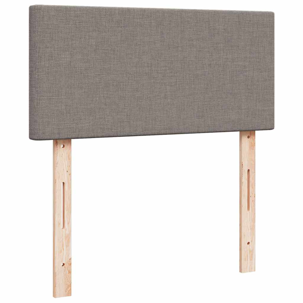 osmannisk sengeramme med madrasser 160x200 cm stof gråbrun