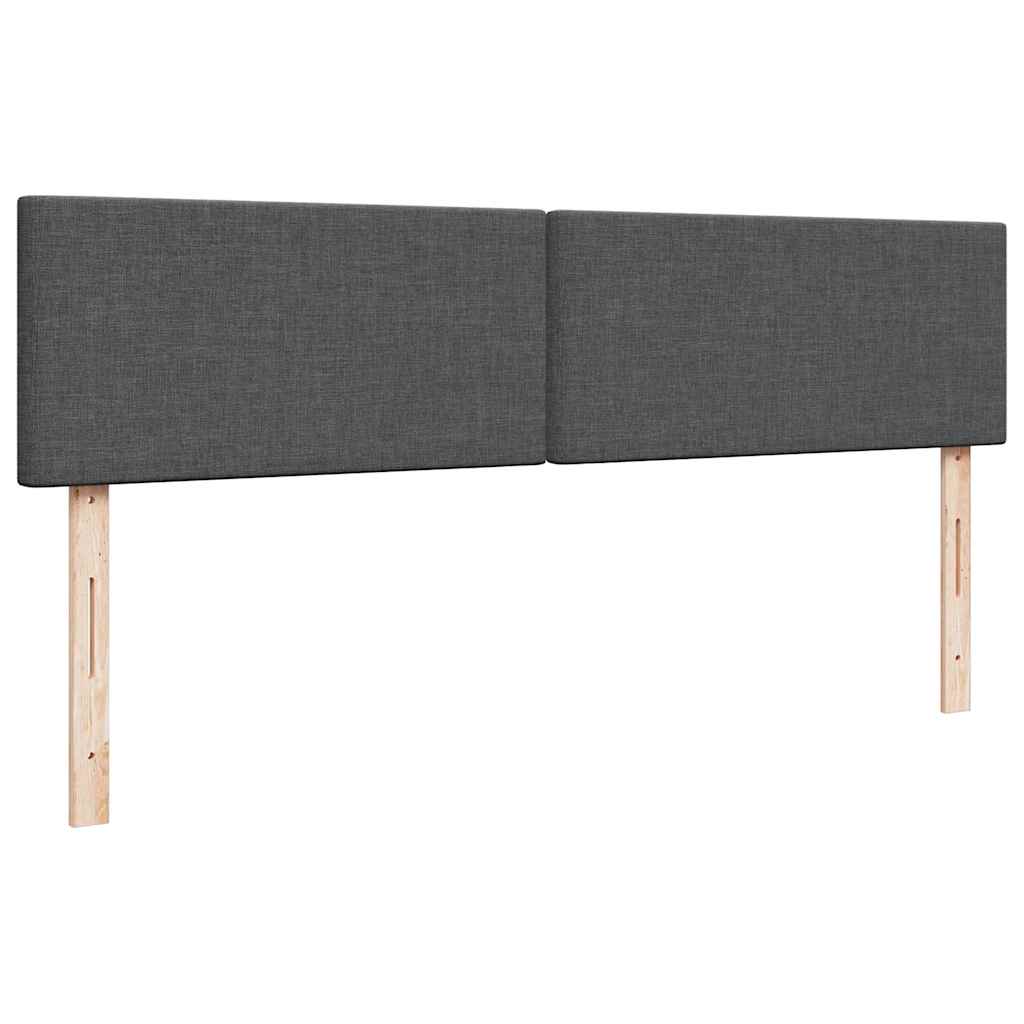 osmannisk sengeramme med madrasser 180x200 cm stof mørkegrå