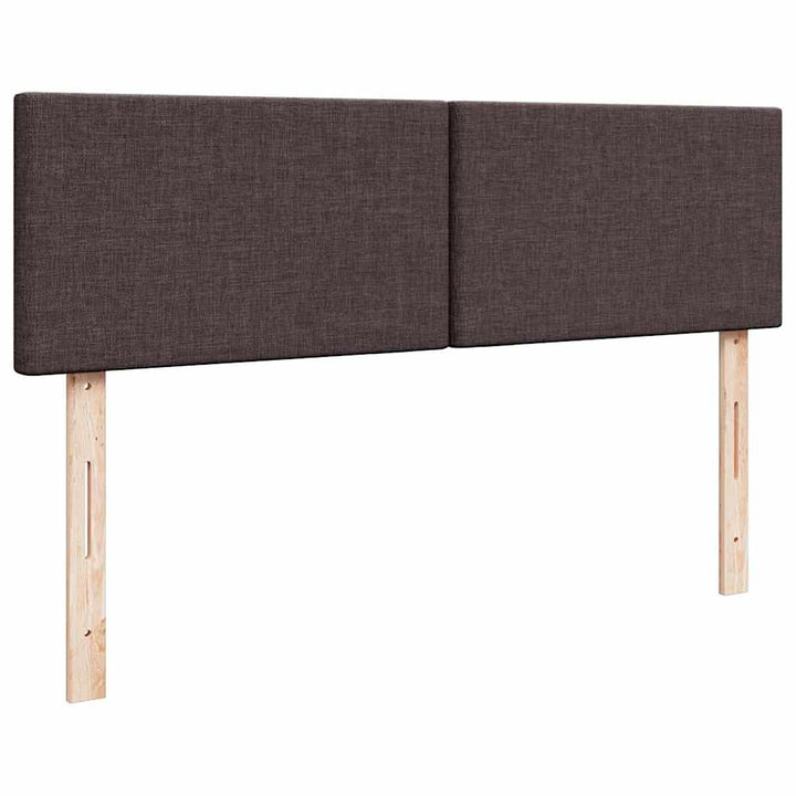 osmannisk sengeramme med madrasser 180x200 cm stof mørkebrun