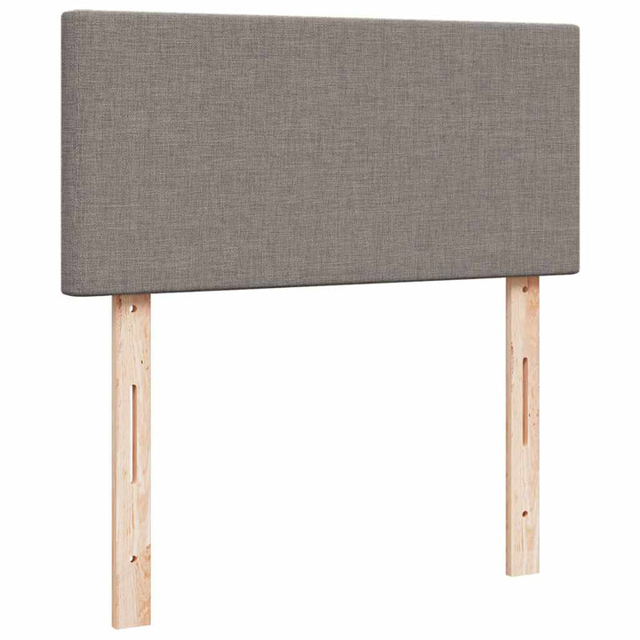 osmannisk sengeramme med madrasser 180x200 cm stof gråbrun