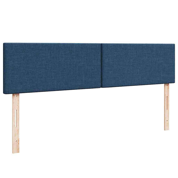 osmannisk sengeramme med madrasser 180x200 cm stof blå