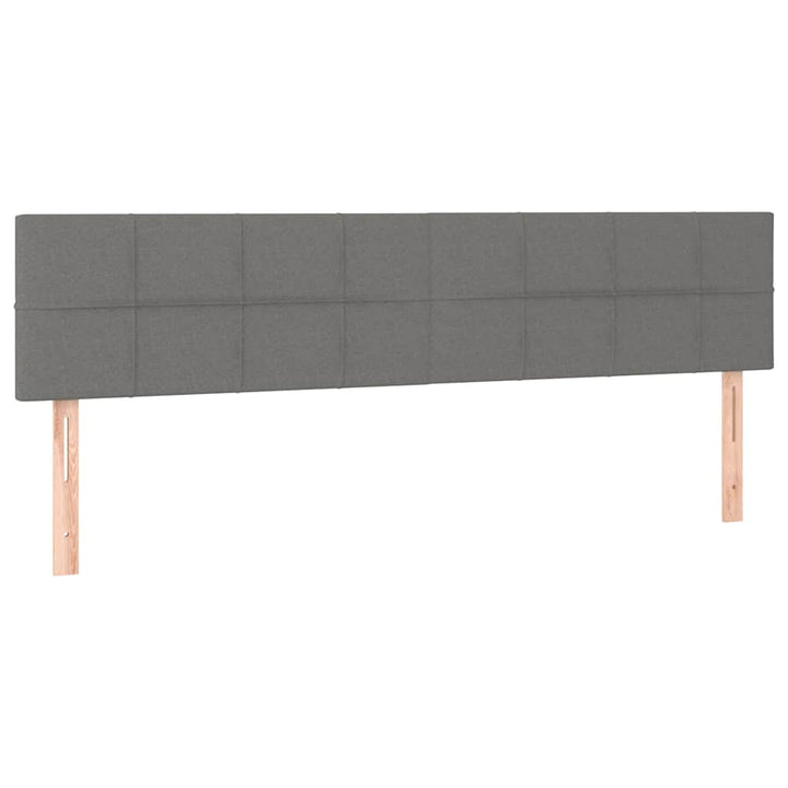 osmannisk sengeramme med madrasser 160x200 cm stof mørkegrå