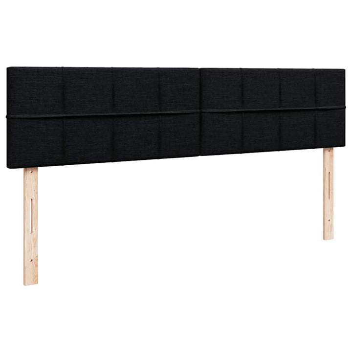 osmannisk sengeramme med madrasser 160x200 cm stof sort