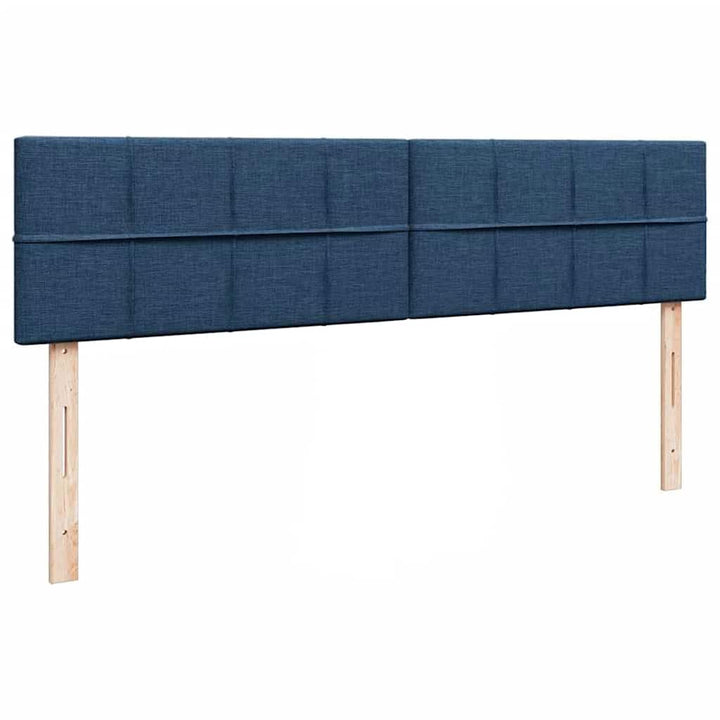 osmannisk sengeramme med madrasser 180x200 cm stof blå