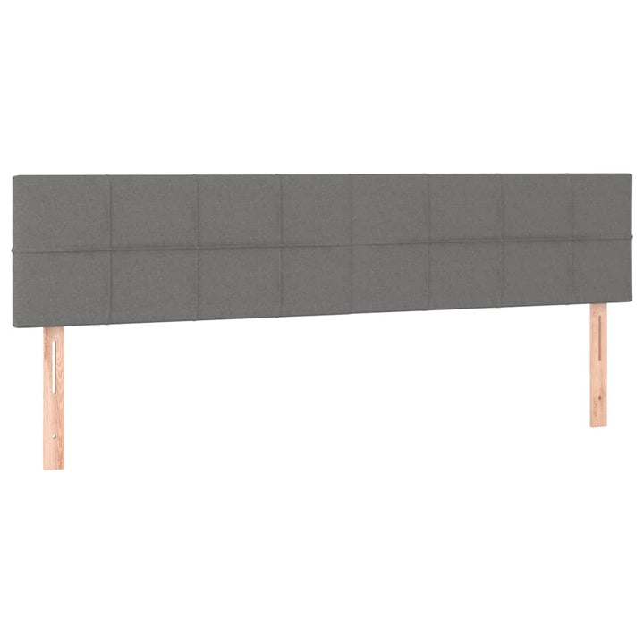 osmannisk sengeramme med madrasser 200x200 cm stof mørkegrå