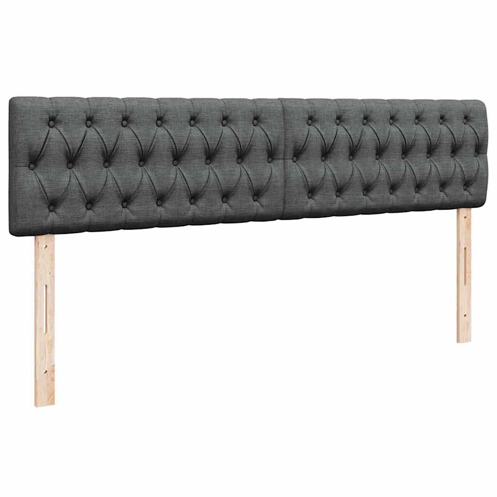 osmannisk sengeramme med madrasser 180x200 cm stof mørkegrå
