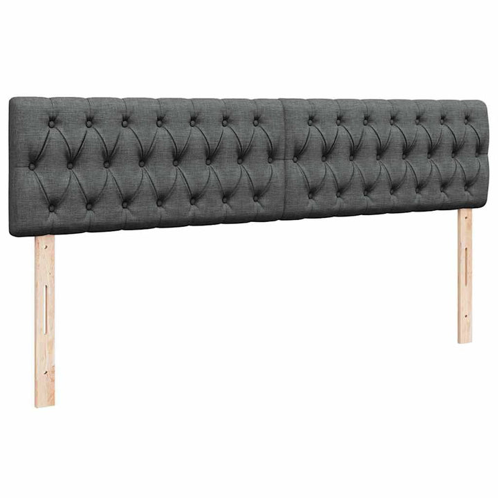 osmannisk sengeramme med madrasser 180x200 cm stof mørkegrå