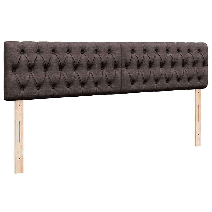 osmannisk sengeramme med madrasser 180x200 cm stof mørkebrun