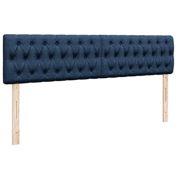 osmannisk sengeramme med madrasser 180x200 cm stof blå