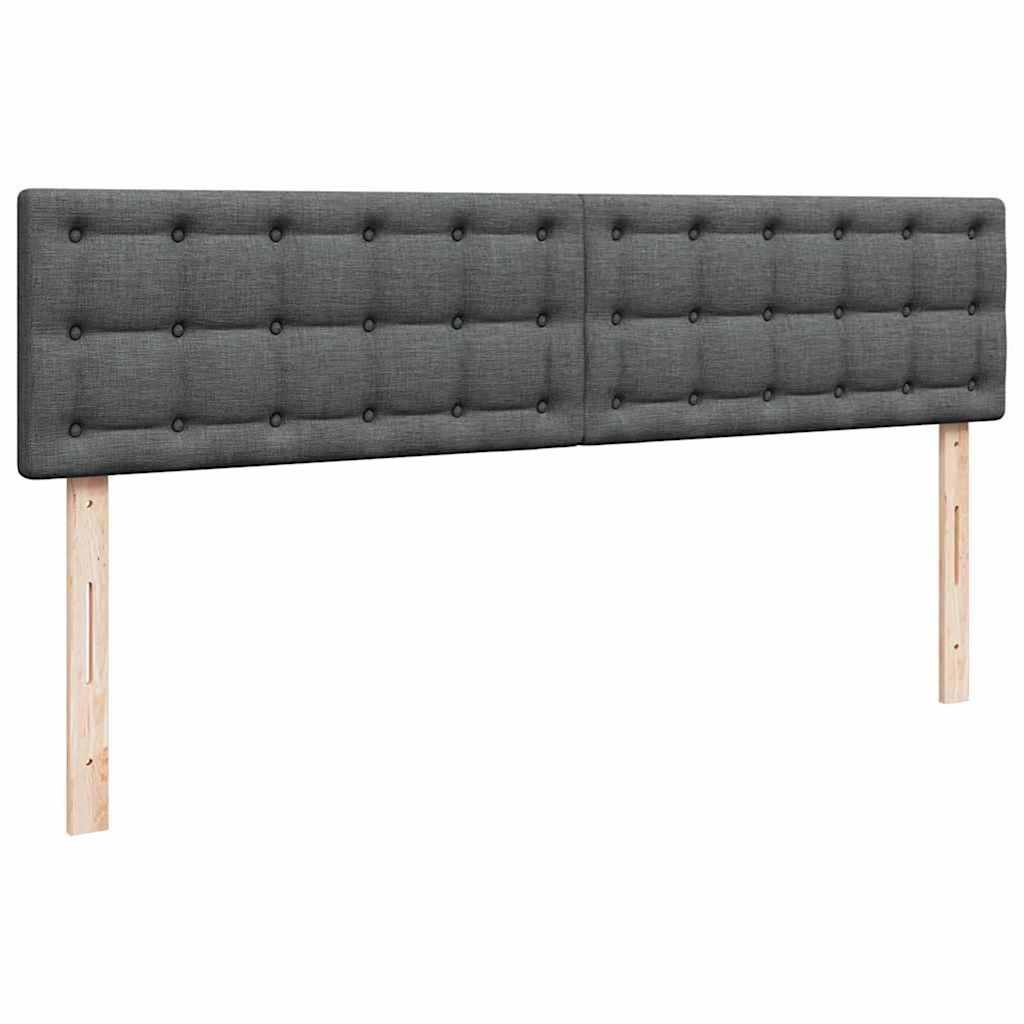 osmannisk sengeramme med madrasser 180x200 cm stof mørkegrå