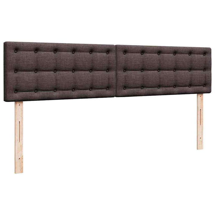 osmannisk sengeramme med madrasser 180x200 cm stof mørkebrun
