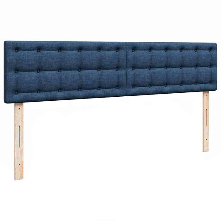 osmannisk sengeramme med madrasser 180x200 cm stof blå