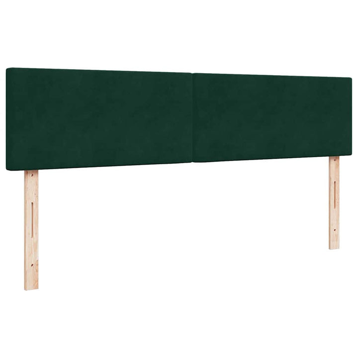 osmannisk sengeramme med madrasser 180x200 cm fløjl mørkegrøn