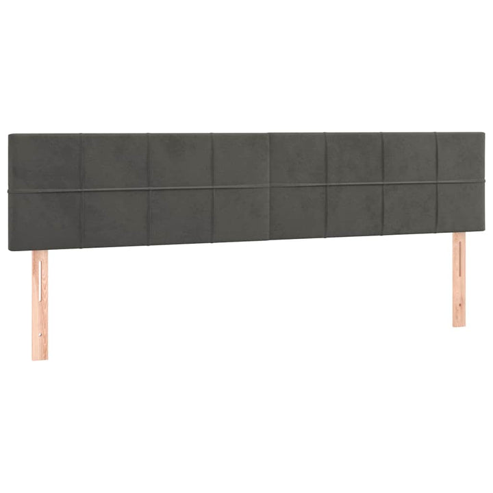 osmannisk sengeramme med madrasser 160x200 cm fløjl mørkegrå