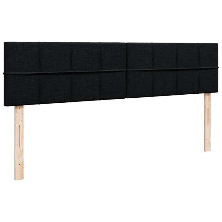 osmannisk sengeramme med madrasser 180x200 cm fløjl sort