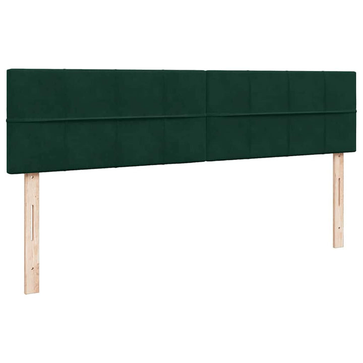 osmannisk sengeramme med madrasser 180x200 cm fløjl mørkegrøn