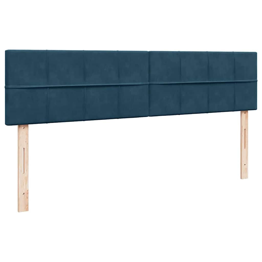 osmannisk sengeramme med madrasser 180x200 cm fløjl mørkeblå