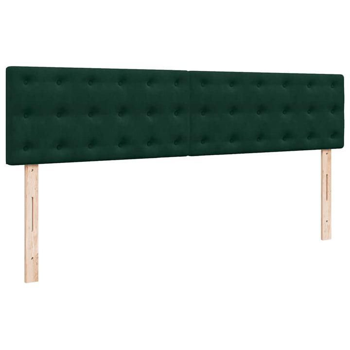 osmannisk sengeramme med madrasser 180x200 cm fløjl mørkegrøn