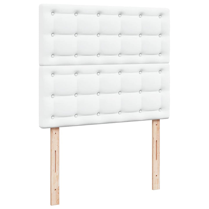 osmannisk sengeramme med madras 120x200 cm kunstlæder hvid