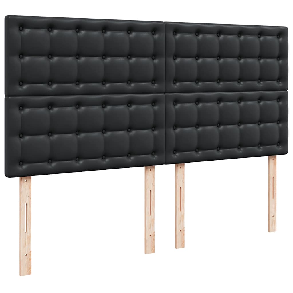 osmannisk sengeramme med madras 180x200 cm kunstlæder sort