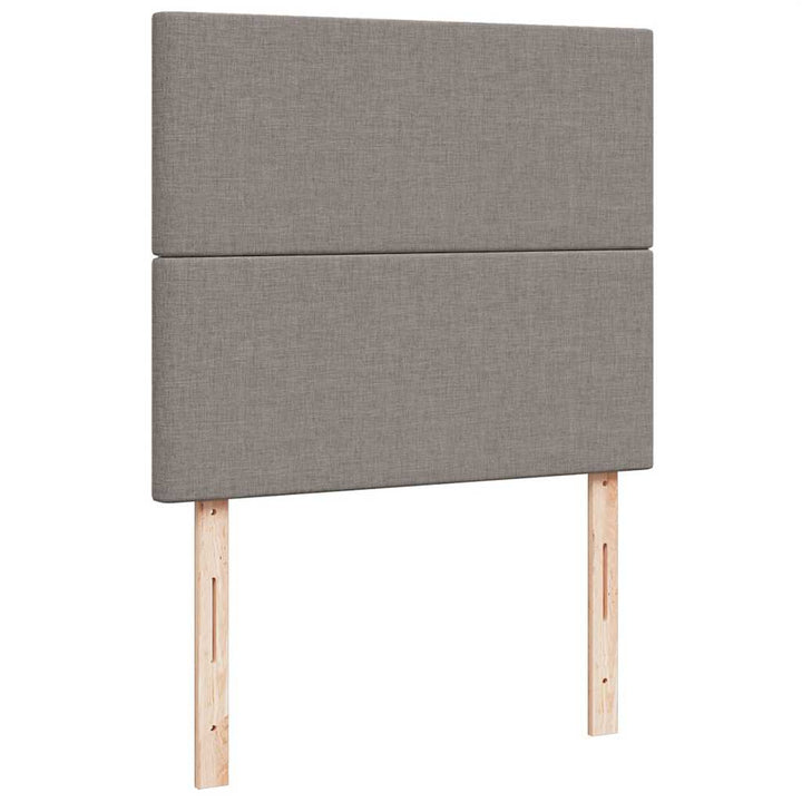 osmannisk sengeramme med madras 120x190 cm stof gråbrun