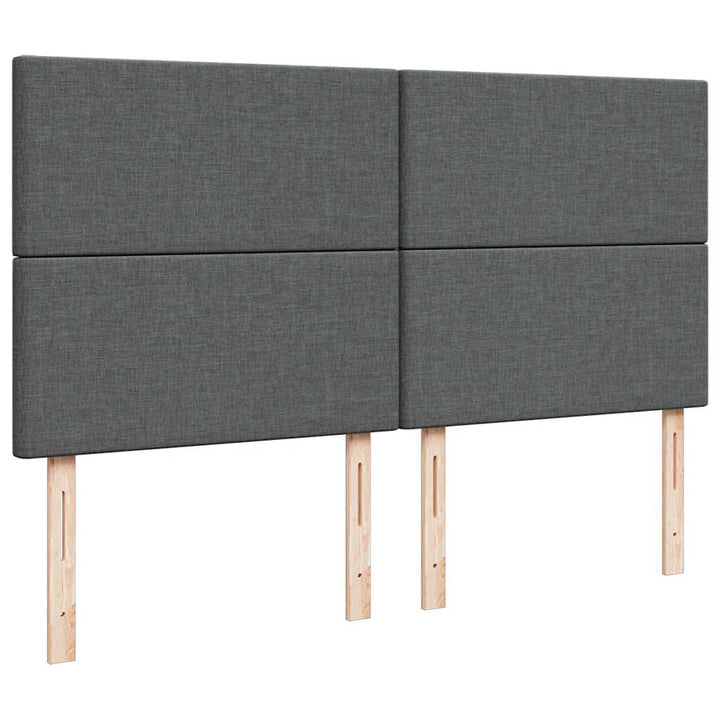 osmannisk sengeramme med madras 160x200 cm stof mørkegrå