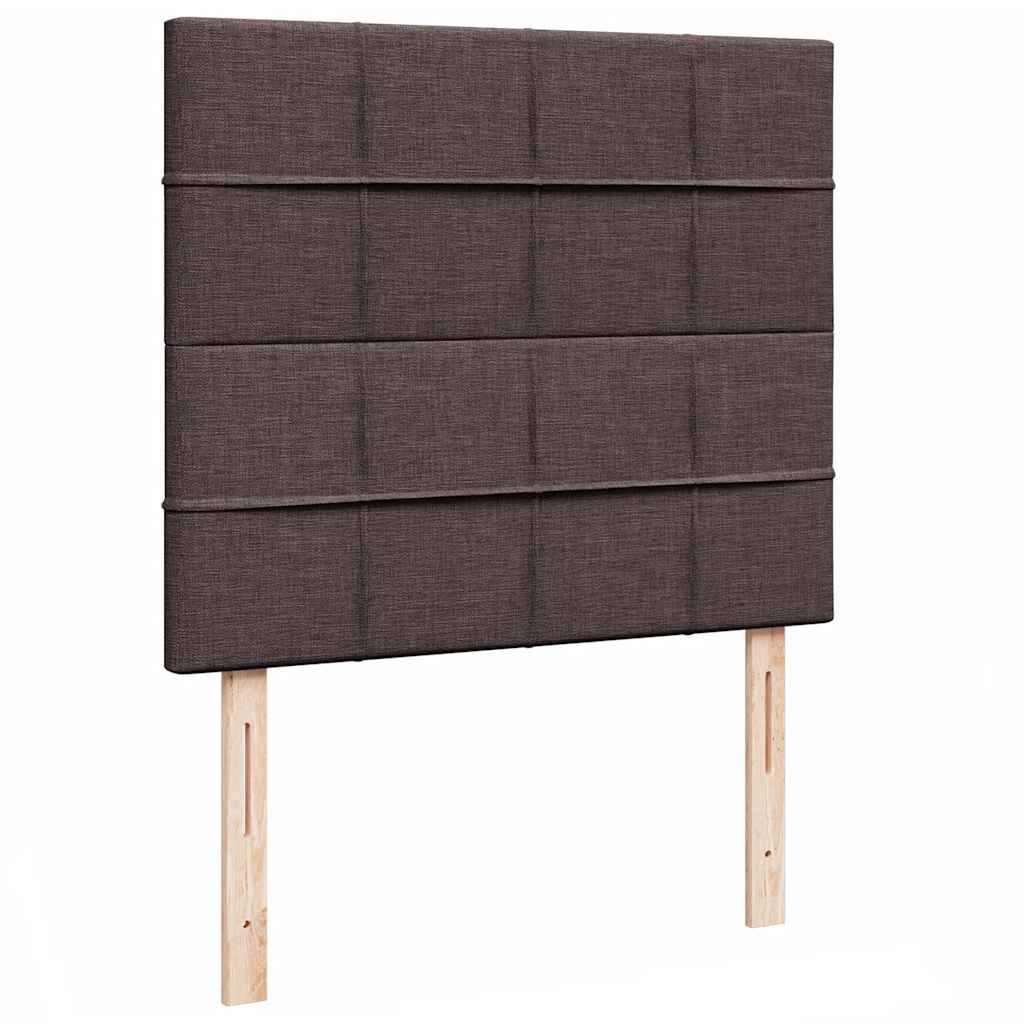 osmannisk sengeramme med madras 120x190 cm stof mørkebrun