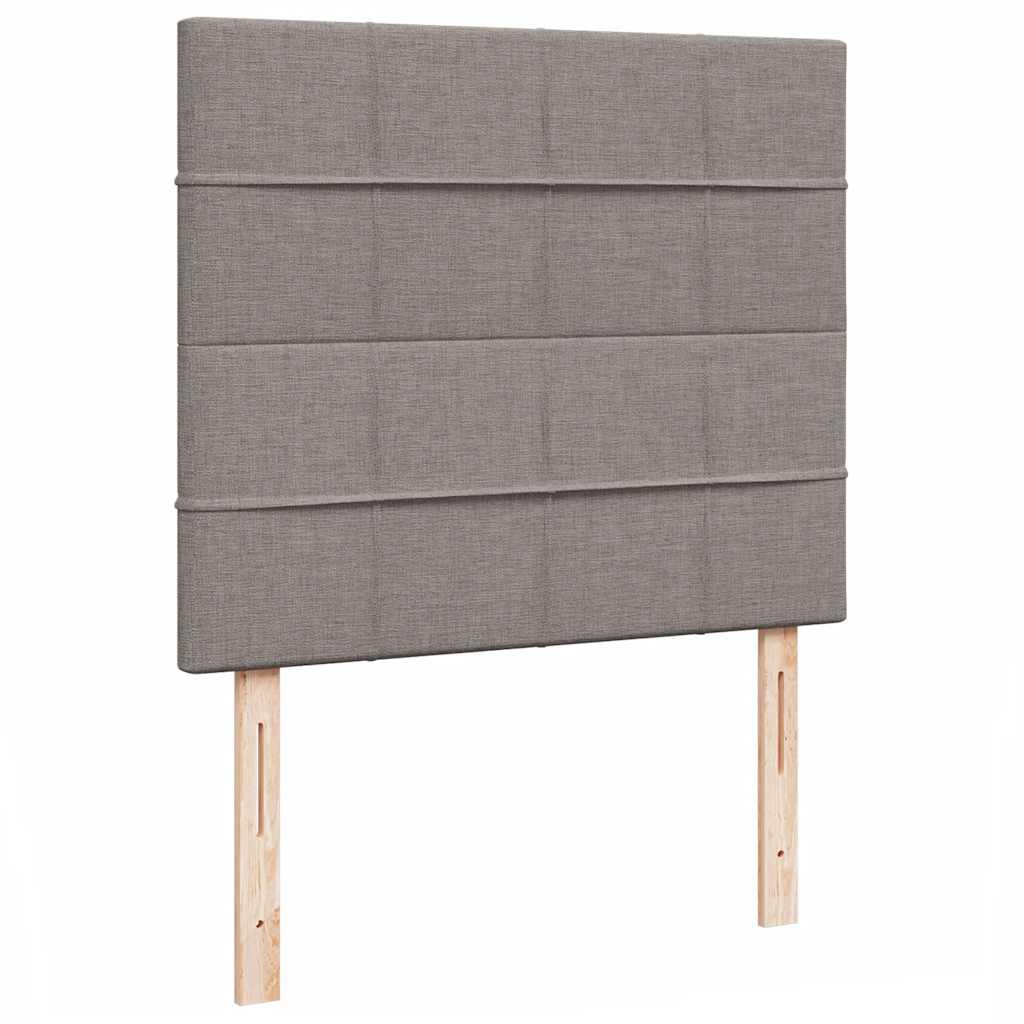 osmannisk sengeramme med madras 120x190 cm stof gråbrun