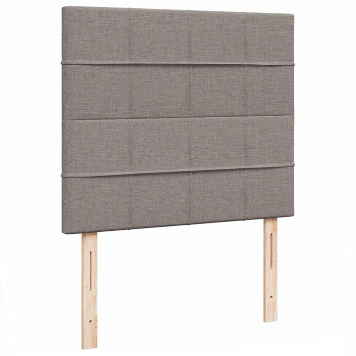 osmannisk sengeramme med madras 120x190 cm stof gråbrun