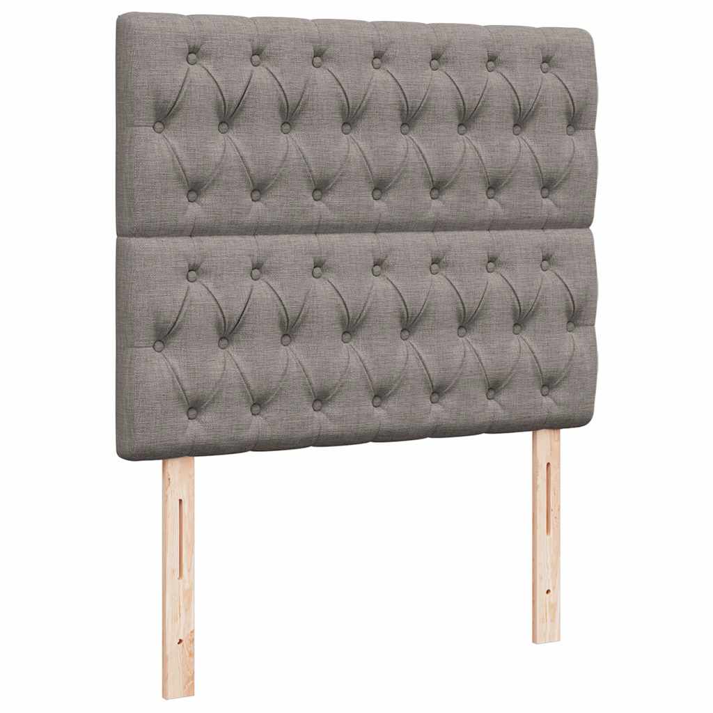 osmannisk sengeramme med madras 120x190 cm stof gråbrun
