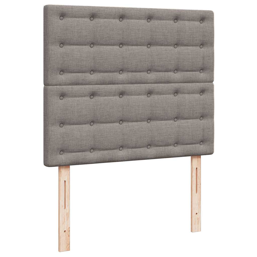 osmannisk sengeramme med madras 120x190 cm stof gråbrun