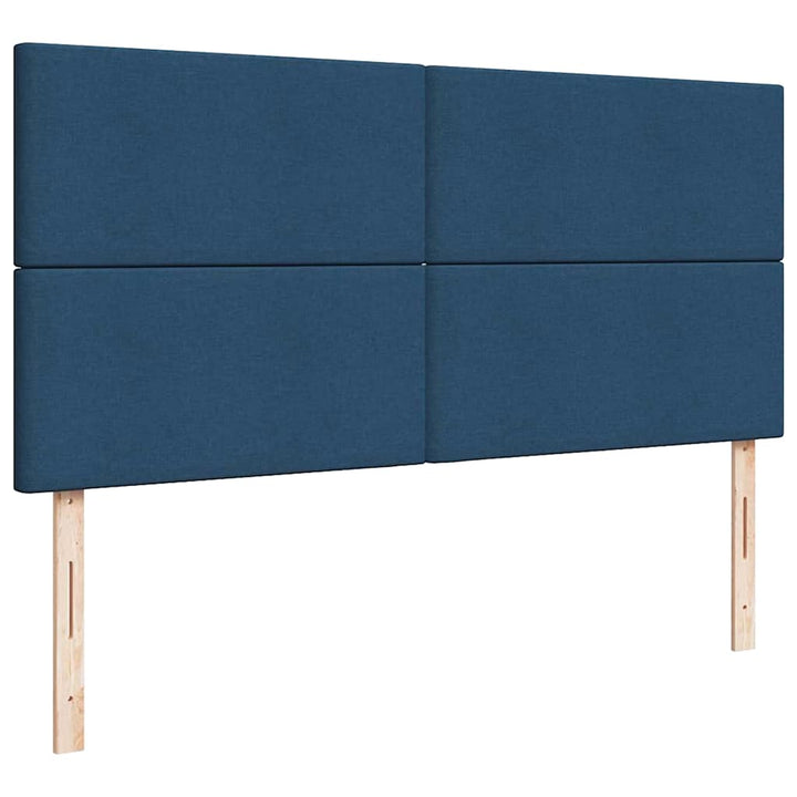 osmannisk sengeramme med madrasser 180x200 cm stof blå
