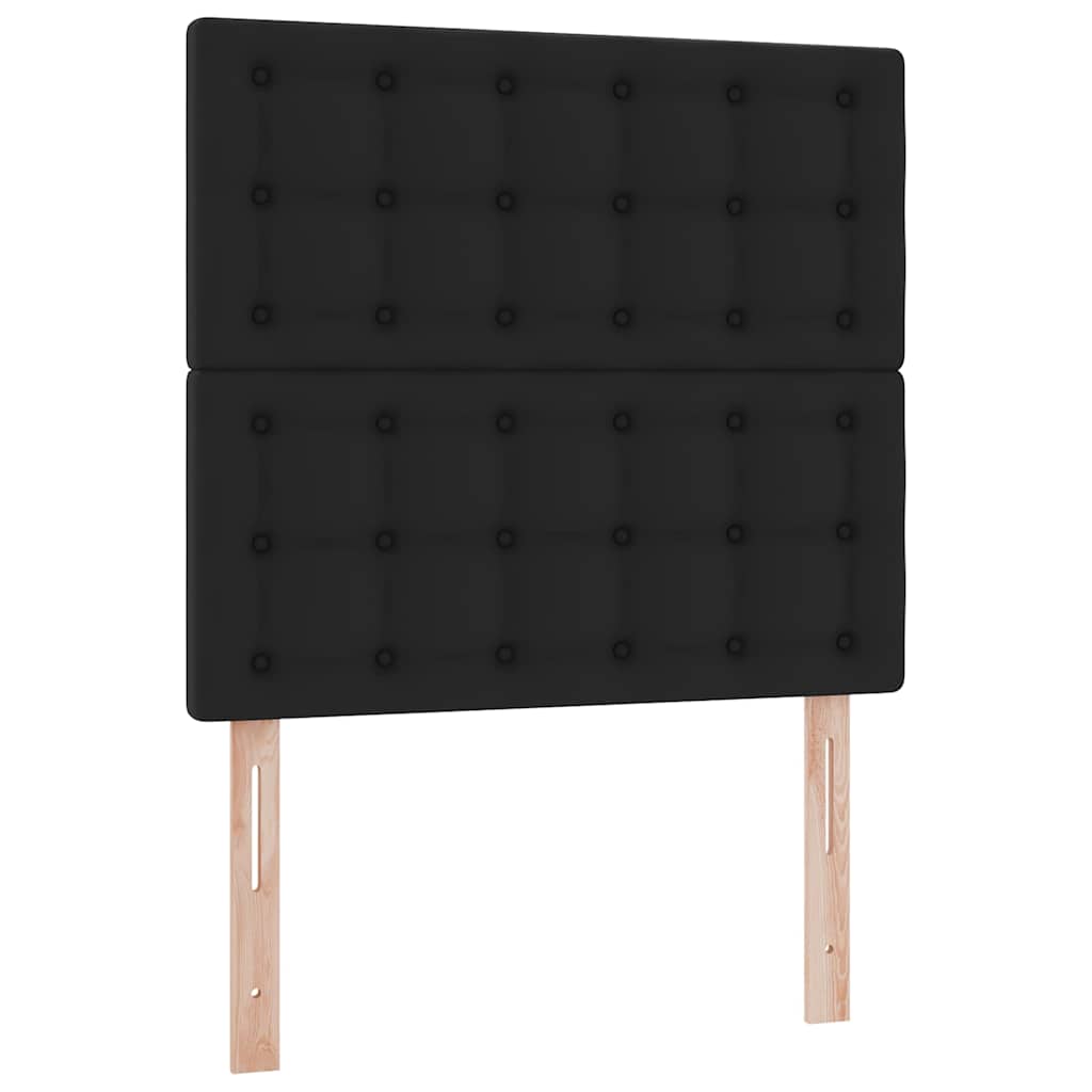 osmannisk sengeramme med madras 80x200 cm kunstlæder sort